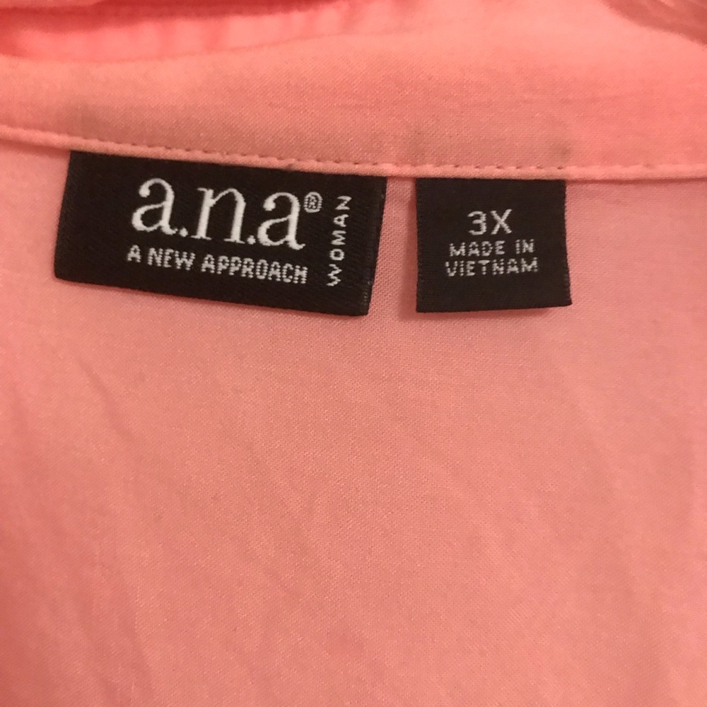 Peach Button Down